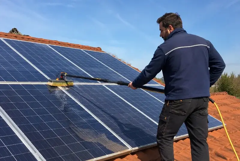 Nettoyage et entretien de panneaux solaires à Bettant