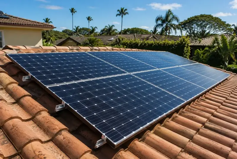 Installation de panneaux solaires à Bettant